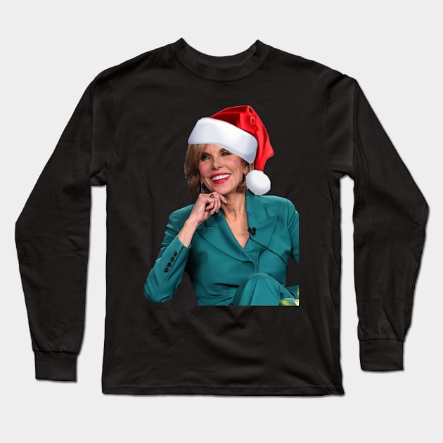 Christmas Christine Baranski Long Sleeve T-Shirt by baranskini